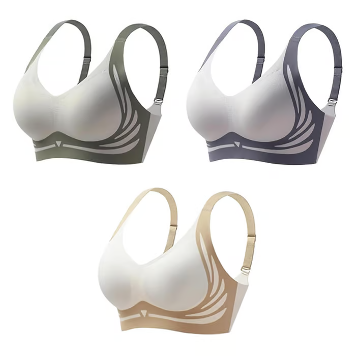 💥Venta 2025 : 3 sujetadores con soporte superior inalámbrico👍No más senos caídos - COMPRA 1 LLEVA 3