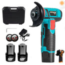 Mini amoladora angular de 12 V con disco de corte