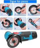 Mini amoladora angular de 12 V con disco de corte