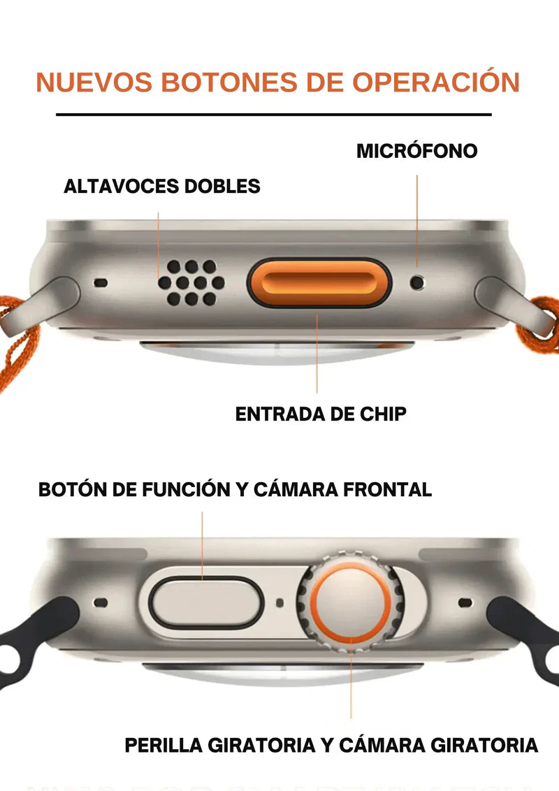 RELOJ INTELIGENTE - TEN UN MINI CELULAR EN TU MUÑECA + FUNCIONES EXCLUSIVAS DE CONTROL DE SALUD