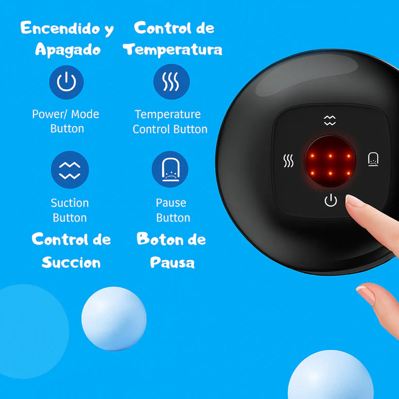 Masajeador Inteligente de Ventosa 4 en 1 – Spa Portátil en Casa + Aceite Masajeador Gratis