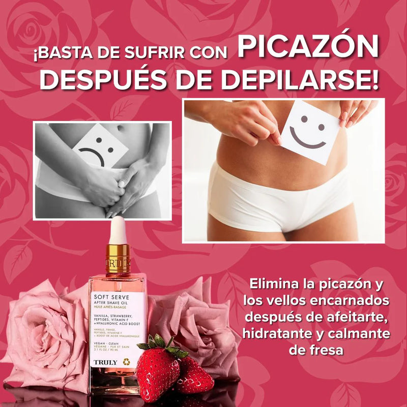 🌸 Truly Beauty 🌸 Aceite Strawberry – Aclara, Hidrata y Da Luminosidad Natural a Tu Piel  +  (BONUS CREMA ACLARANTE)✨