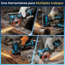 Mini amoladora angular de 12 V con disco de corte