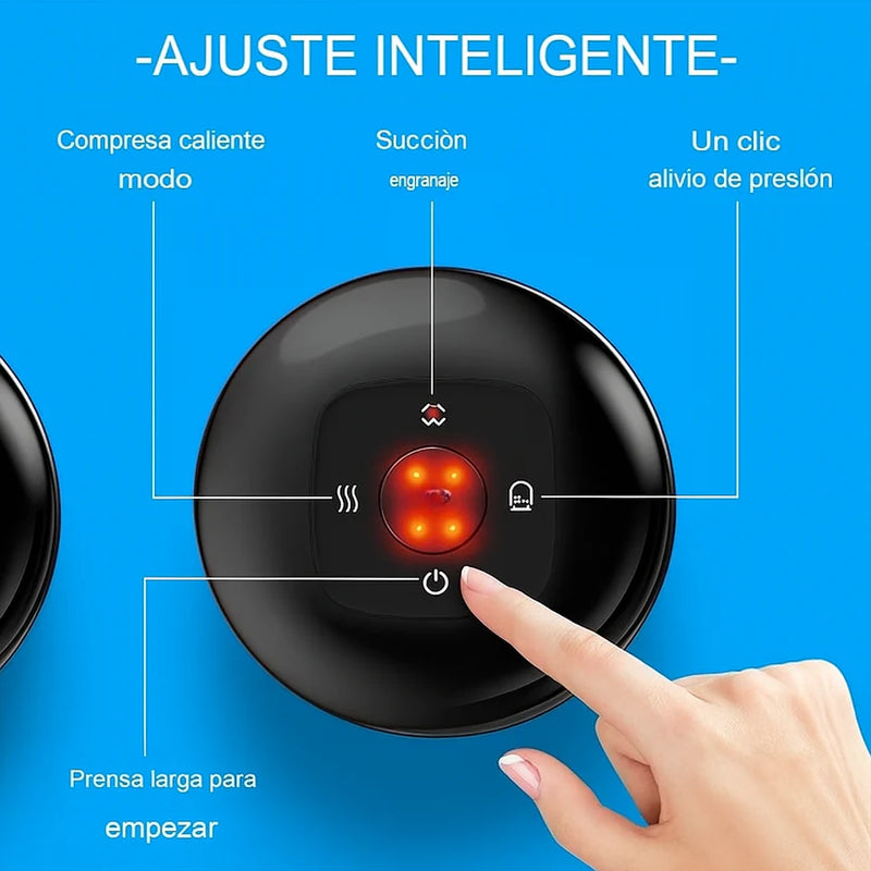 Masajeador Inteligente de Ventosa 4 en 1 – Spa Portátil en Casa + Aceite Masajeador Gratis